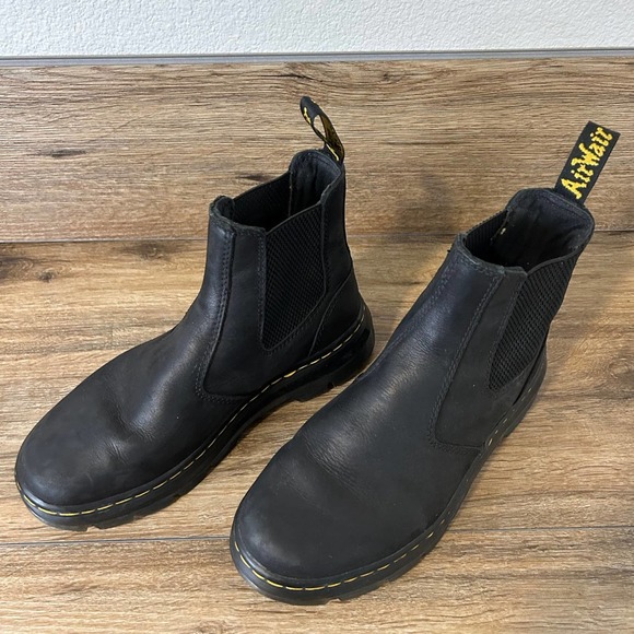 Dr. Martens Embury Leather Chelsea Black boots Size 6 - Picture 3 of 7